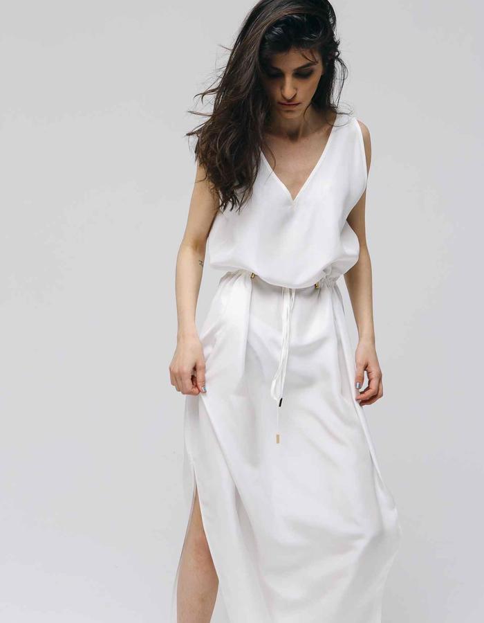 miro wrap maxi dress
