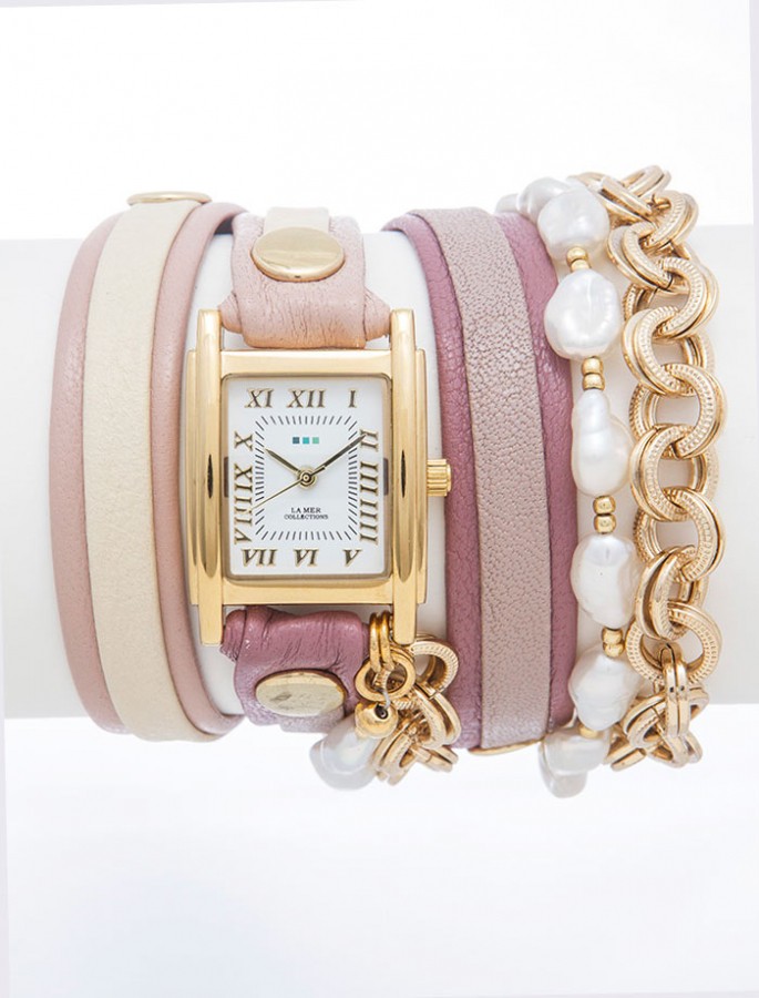 La Mer pink/rose gold watch LA MER COLLECTIONS – Elilhaam main image 4
